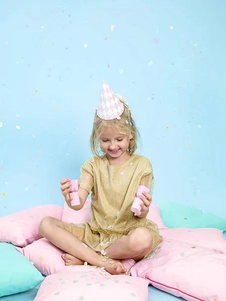 Pastel Diamond Birthday Party Hats - 6 pack S7024