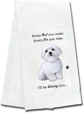 Pet Kitchen Towel Maltese
