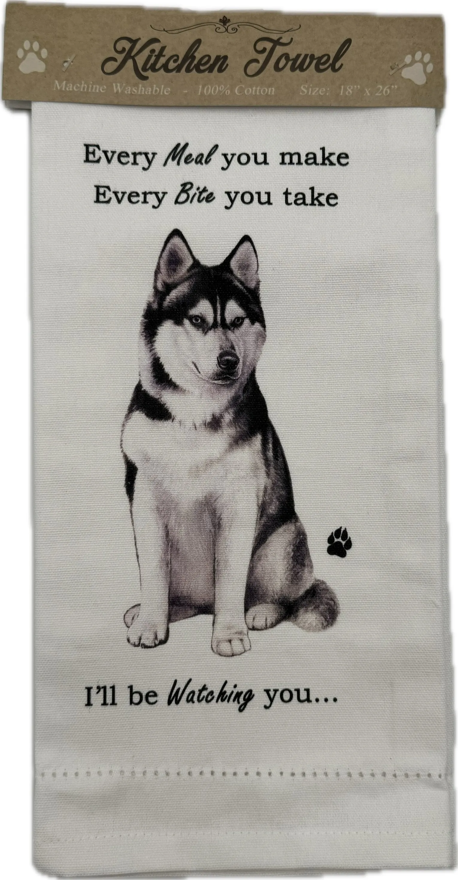 Pet Kitchen Towel Siberian Huskey
