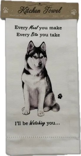 Pet Kitchen Towel Siberian Huskey