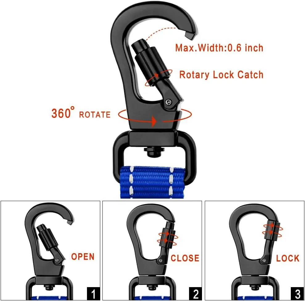 PLUTUS PET Short Training Dog Leash with Padded Handle for Medium Large Dogs,18 Inch Heavy Duty Strong Traffic Leash with Carabiner Clip for Climbing Walking or Guiding Blind(18Royal Blue)
