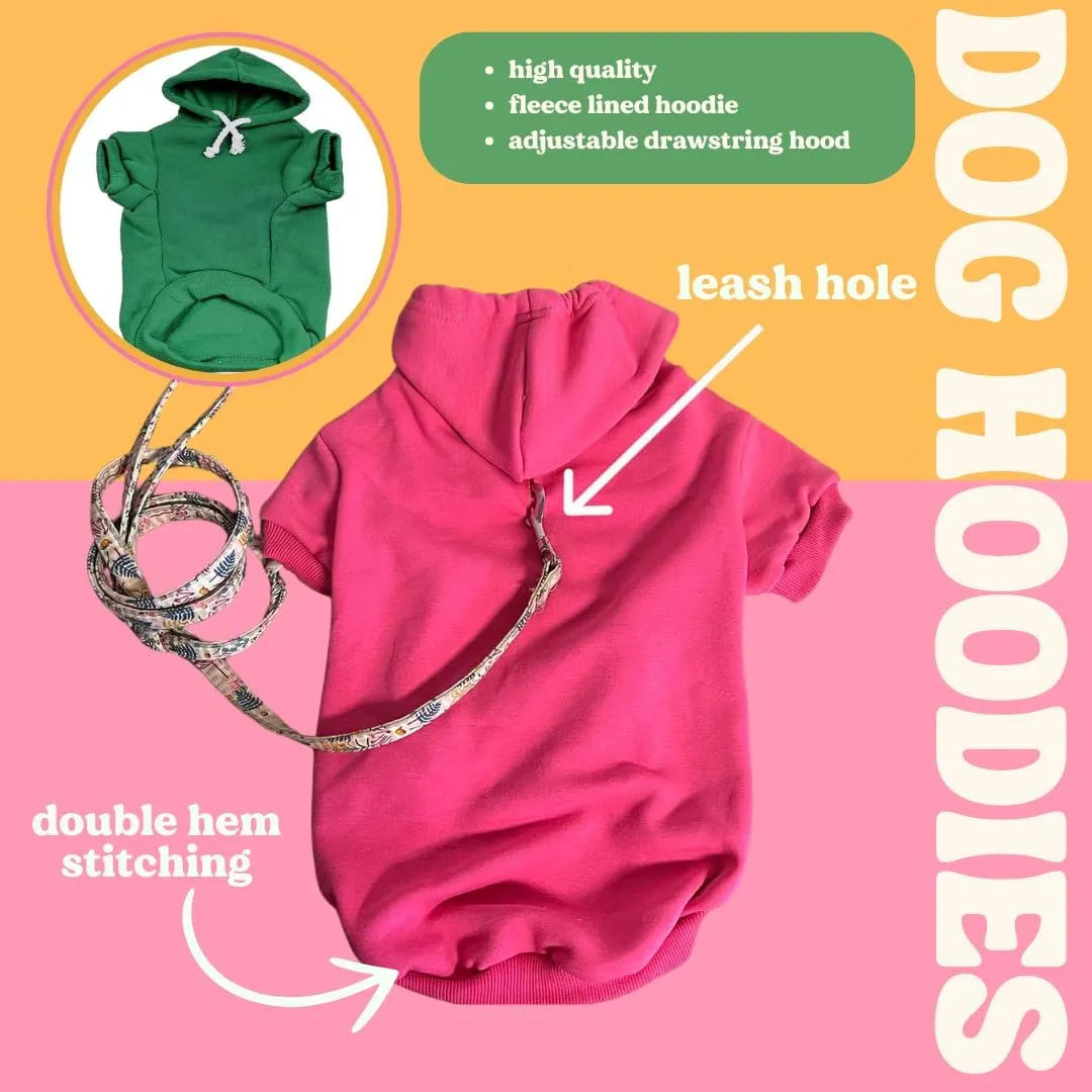 Pride Dog Hoodie | Fleece Lined |Leash Hole| Pride Day | LGBTQ  | Rainbow | Parade|Black, Large 738