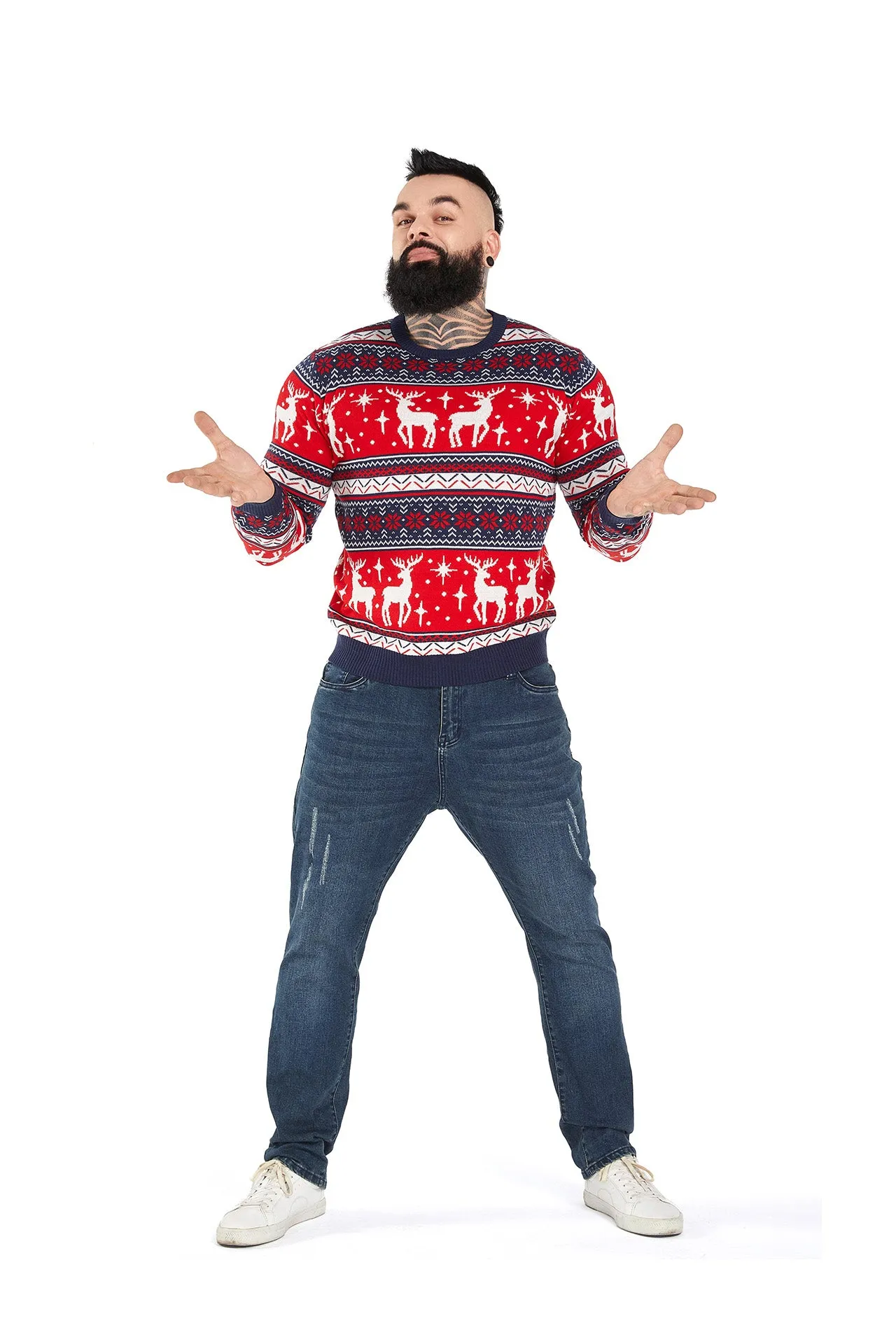 Reindeer on Repeat Red | Men