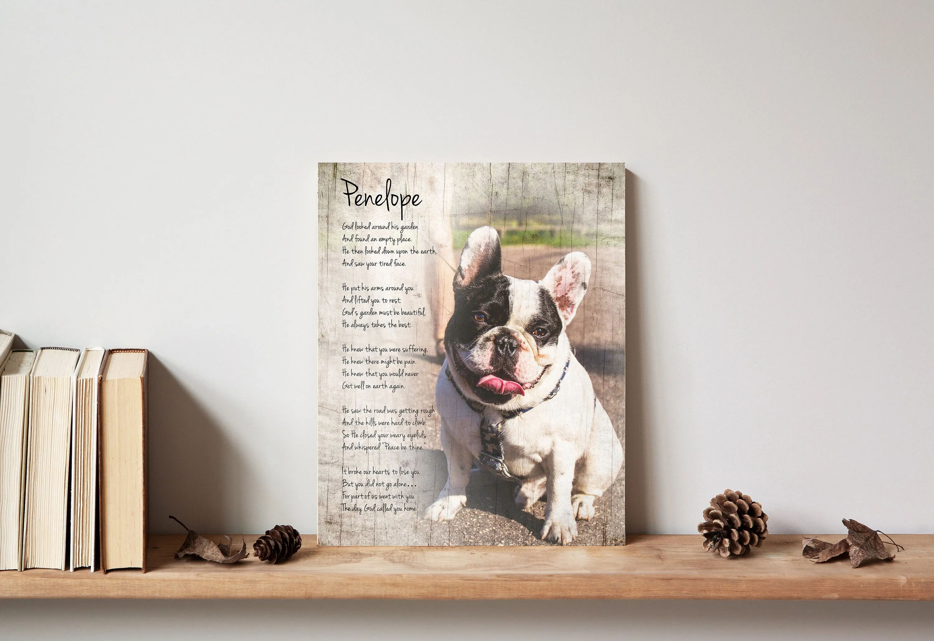 Rustic Pet Portrait on Wood