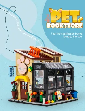 SEMKY City Series Pet House Building Blocks Set with LED Lights, (640Pieces) Creative House Model Gifts for Kid and adult