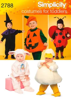 Simplicity Pattern 2788 Toddler Halloween Costumes and more