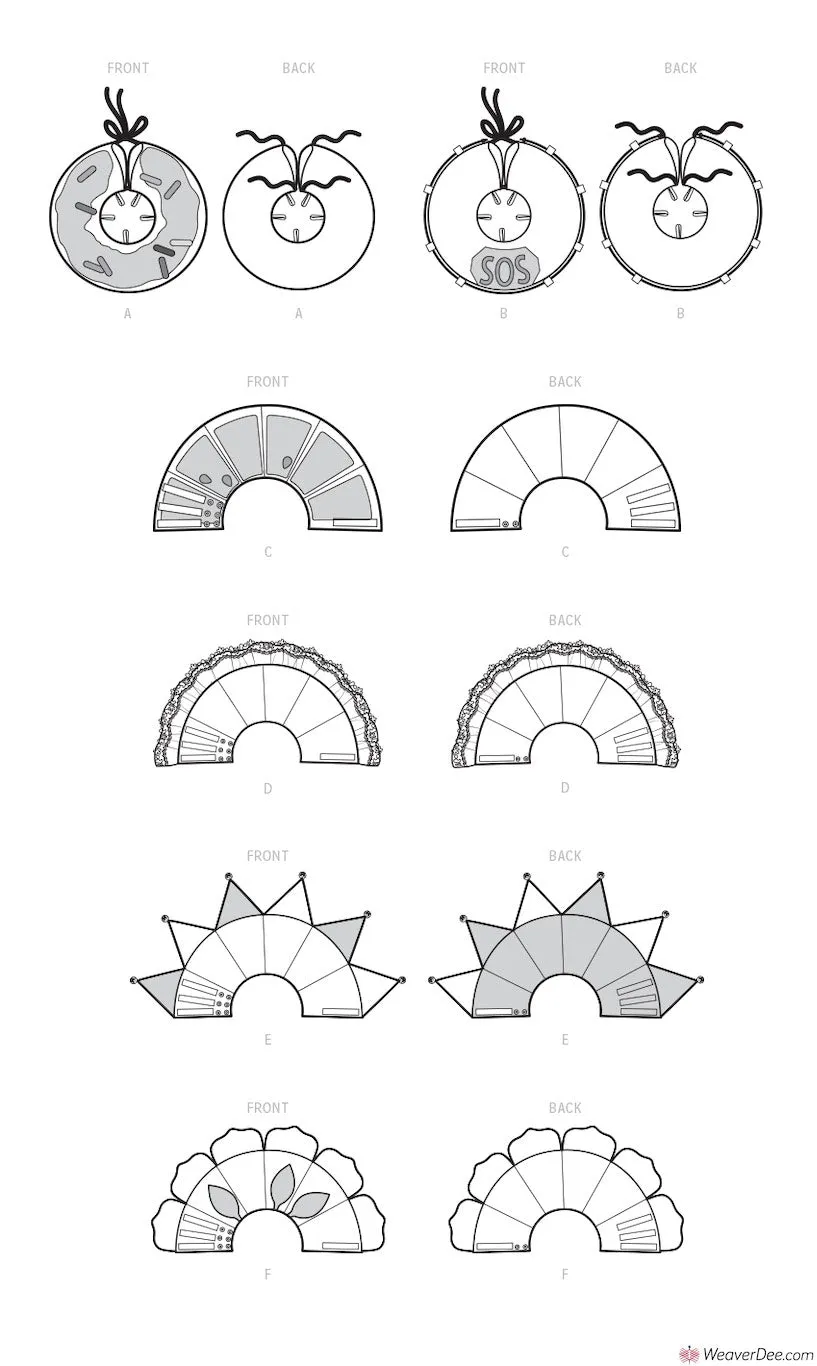 Simplicity Pattern S9582 Pet Elizabethan Collars - by Carla Reiss