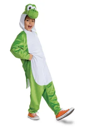 Super Mario Bros. Yoshi Hooded Child Jumpsuit Costume