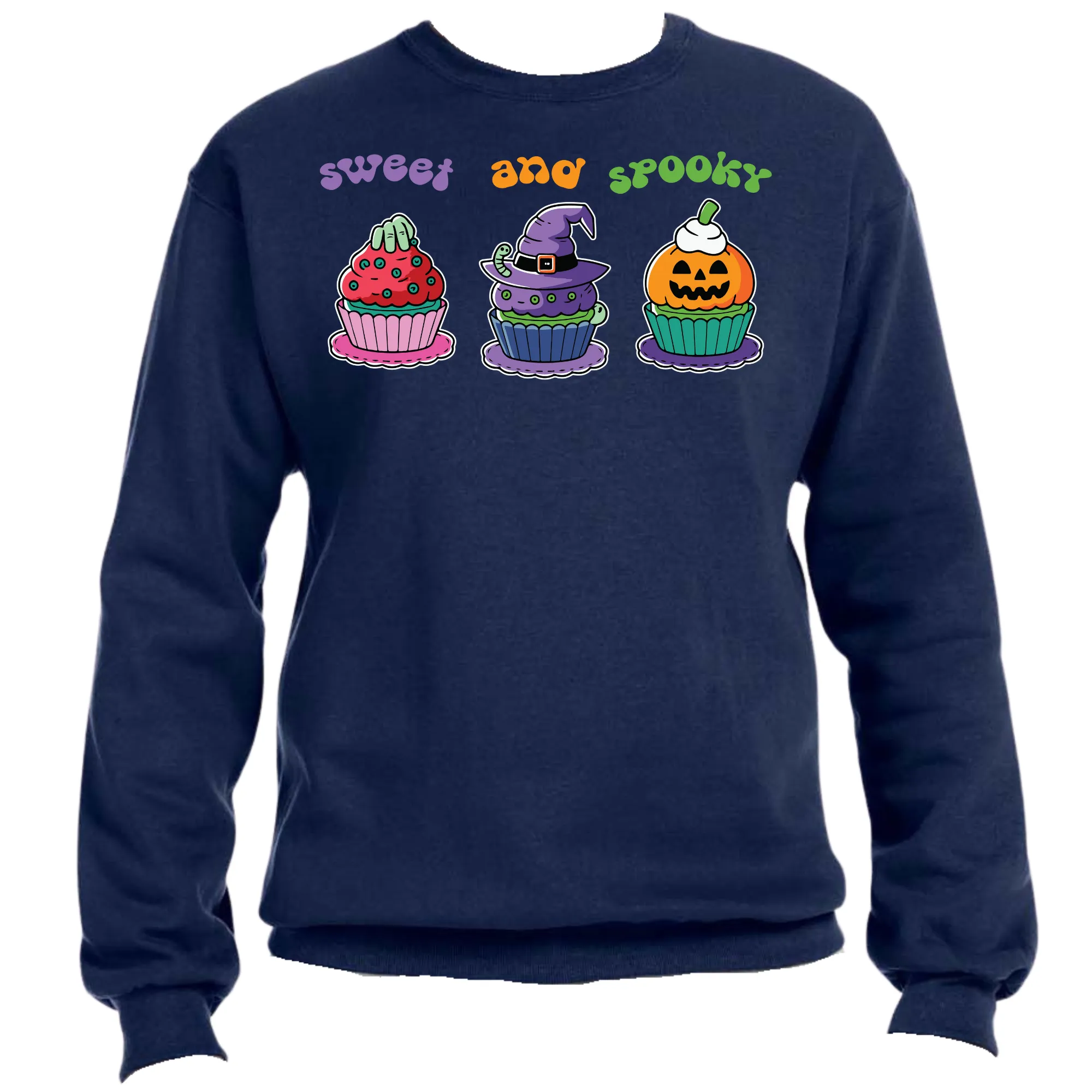 Sweet and Spooky Halloween Sweatshirt | Easy Ready-to-Press, Custom Cute Halloween Apparel