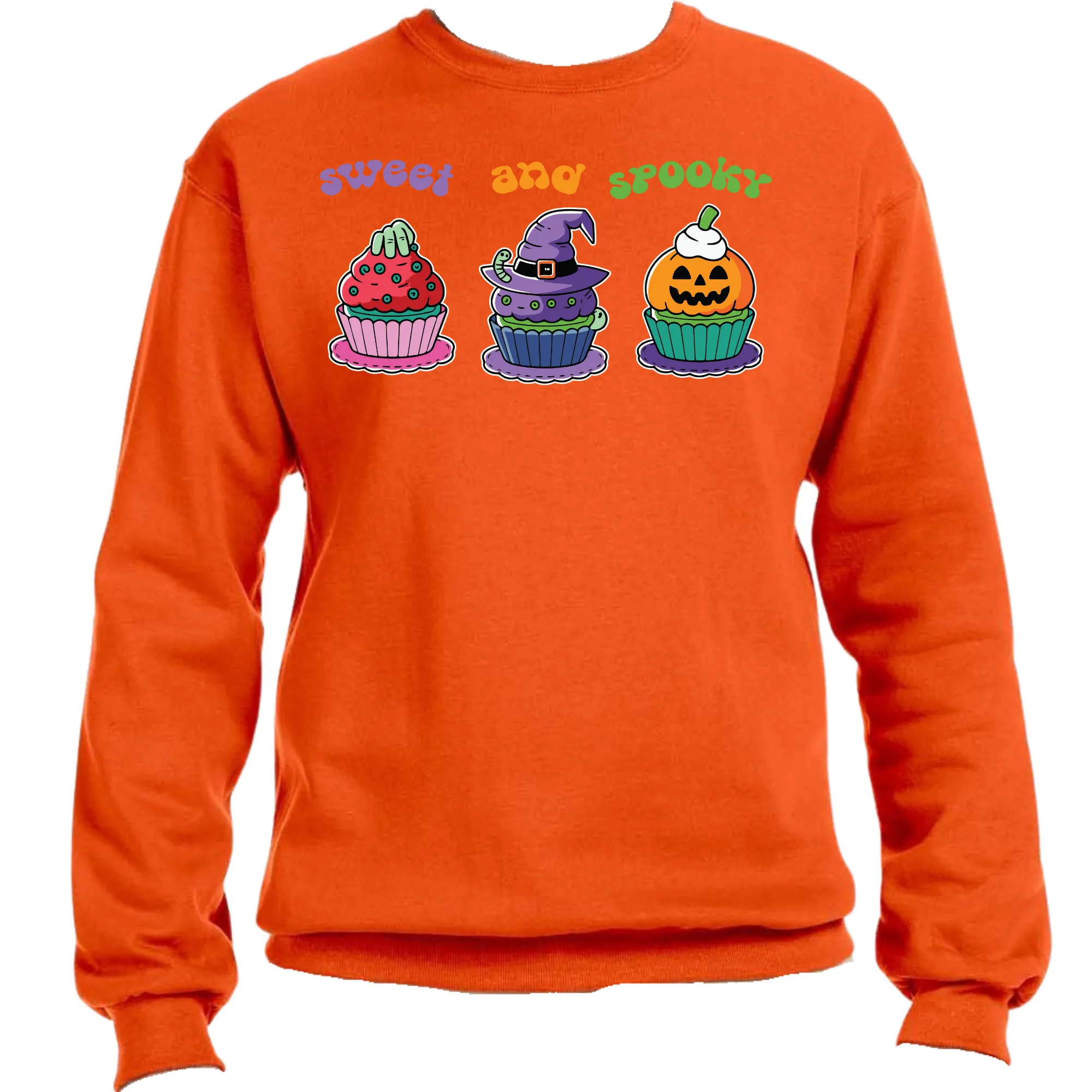 Sweet and Spooky Halloween Sweatshirt | Easy Ready-to-Press, Custom Cute Halloween Apparel