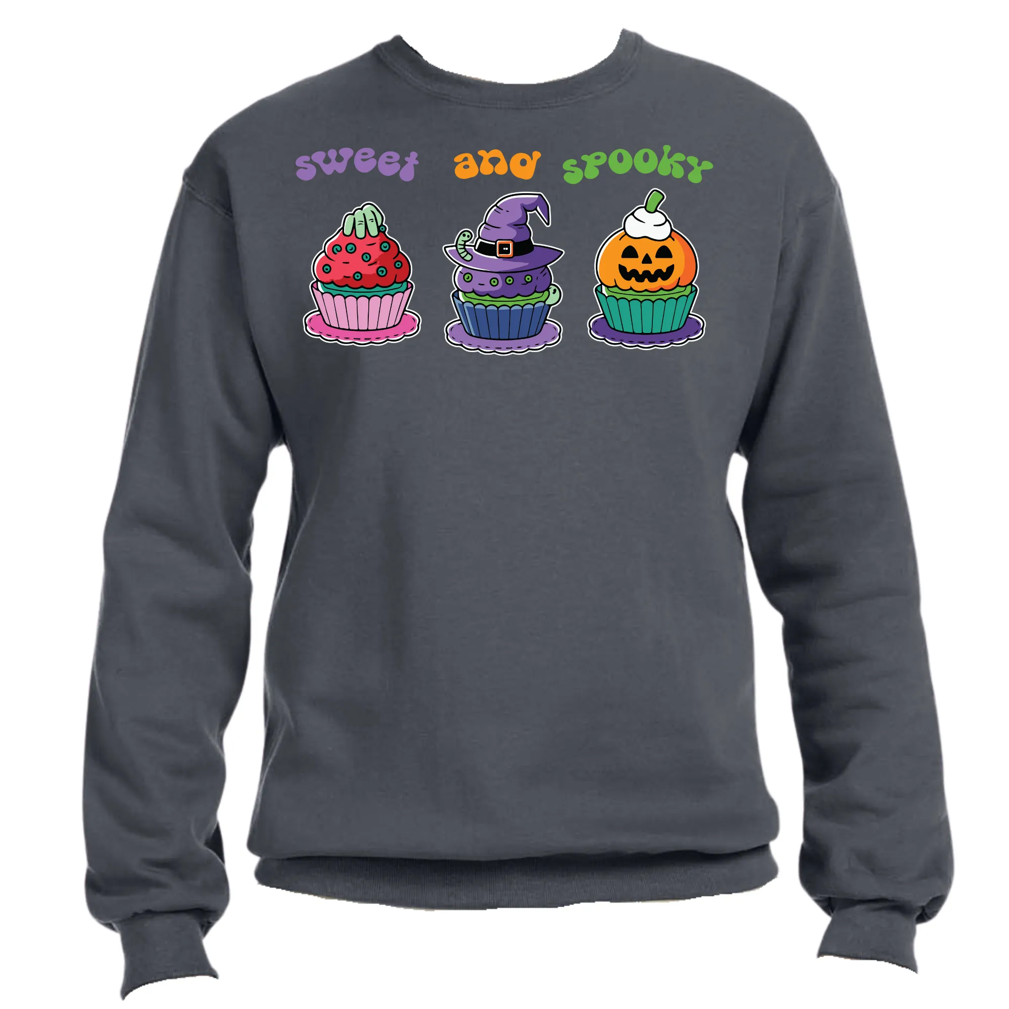 Sweet and Spooky Halloween Sweatshirt | Easy Ready-to-Press, Custom Cute Halloween Apparel