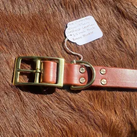 The Chunky Boy – Bridle Leather Dog Collar