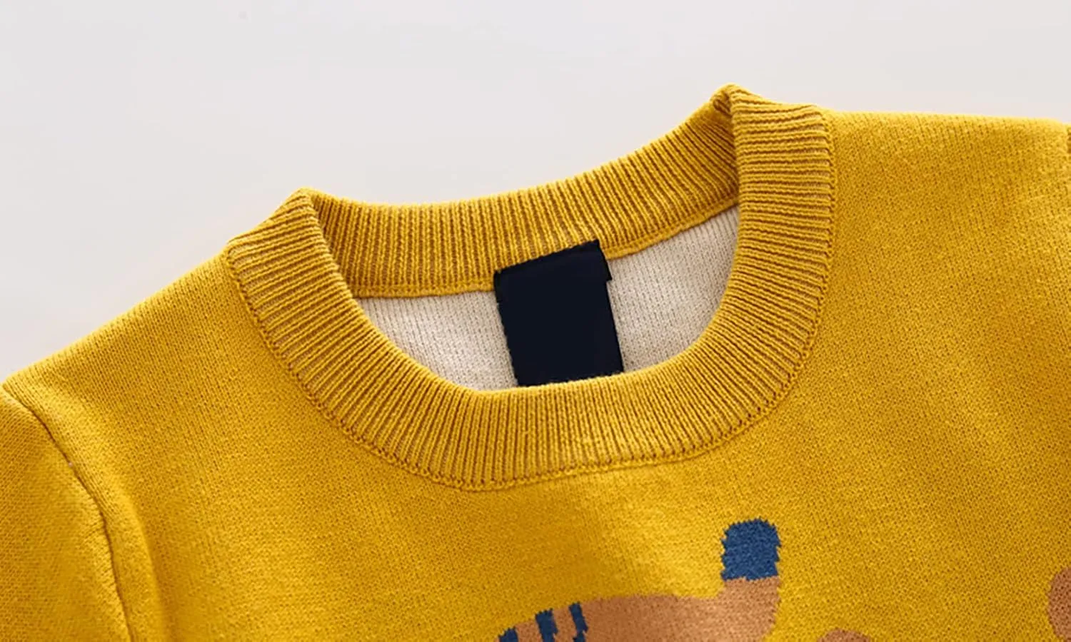 Toddler Baby Boy Knit Sweater Pullover Cotton Cartoon Sweatshirt