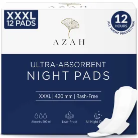 Ultra-Absorbent XXXL Pads | Heavy Flow | 12 Hour Overnight Protection