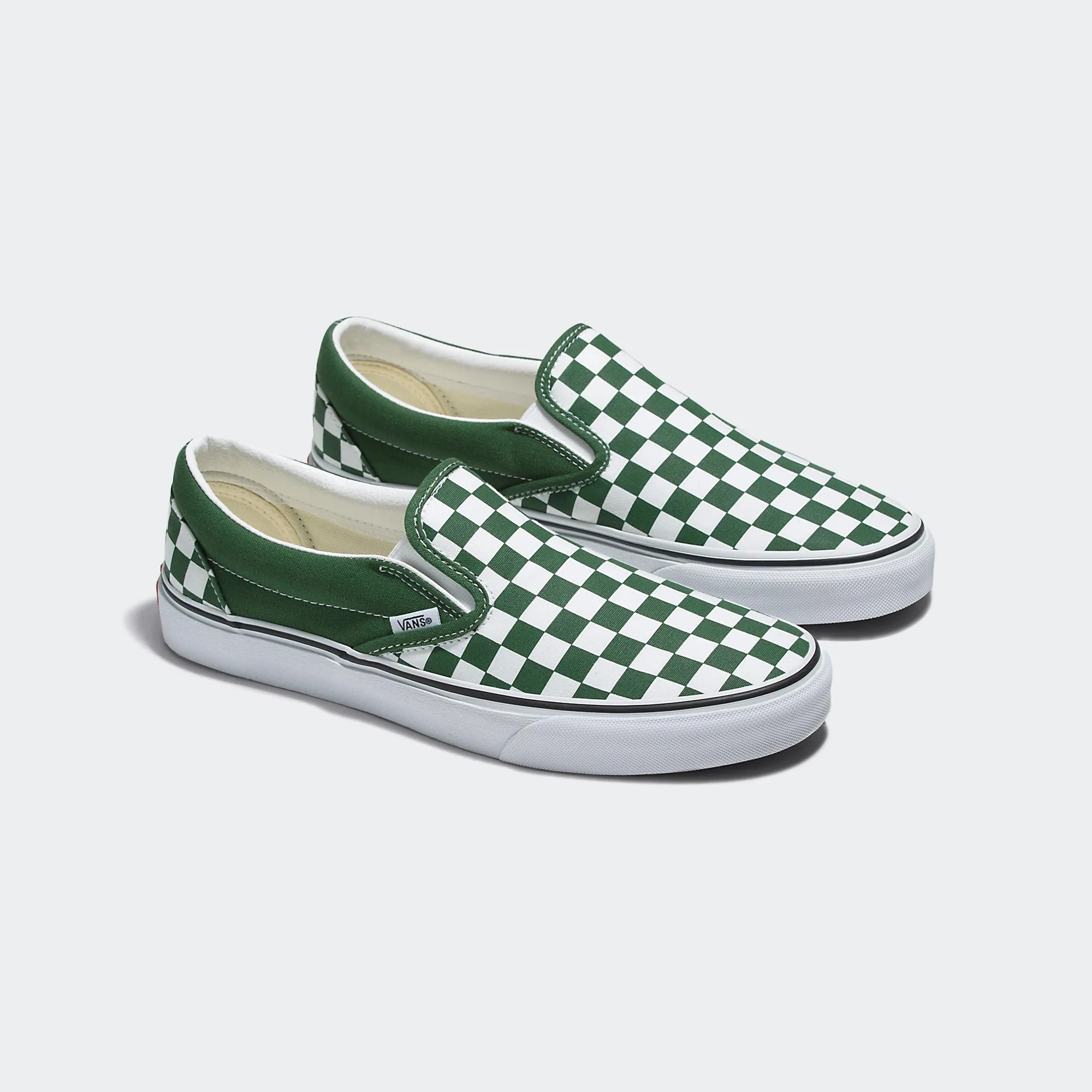 Unisex Vans Classic Slip-On Checkerboard Shoes Greener Pastures