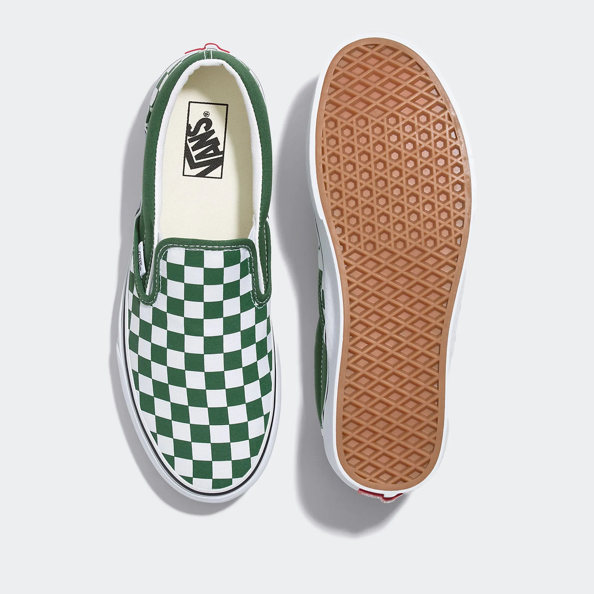 Unisex Vans Classic Slip-On Checkerboard Shoes Greener Pastures