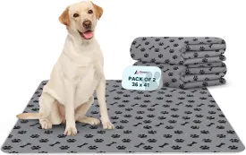 Washable Pee Pads for Dogs, 2 Pack Large 36"x41" Super Absorbent Dog Training Pads,100% Waterproof Non-Slip Dog Pads for Whelping, Reusable Puppy Pads to Protect Your Floor