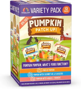 Weruva Pumpkin Patch Up! Pumpkin Pumpkin, What's Your Function Variety Pack for Dogs & Cats, 1.05oz Pouch (Pack of 12)